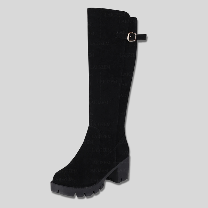 Calista - Suede Knee High Boots