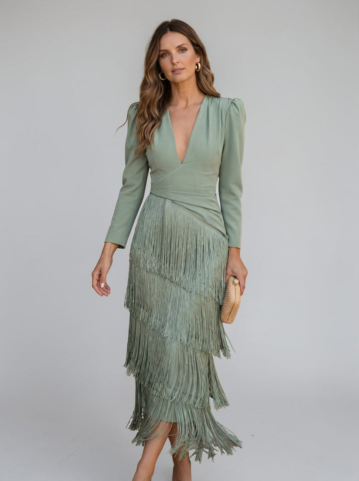 Regina™ Elegant Fringe Dress