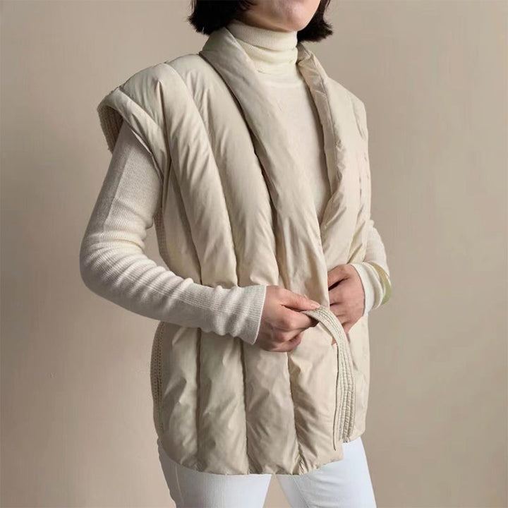 Cherry™ Soft Belted Wrap Puffer Vest