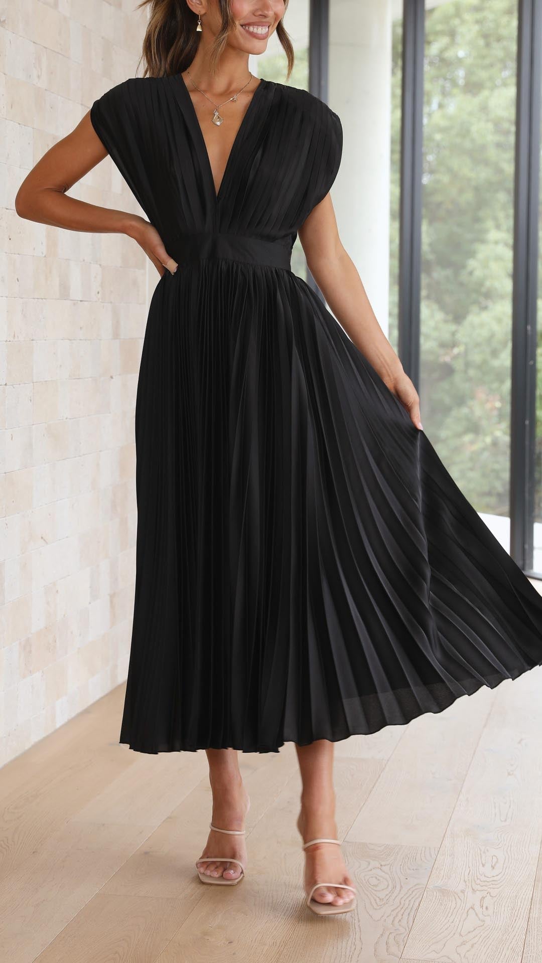Marla™ Elegant Pleated Dress