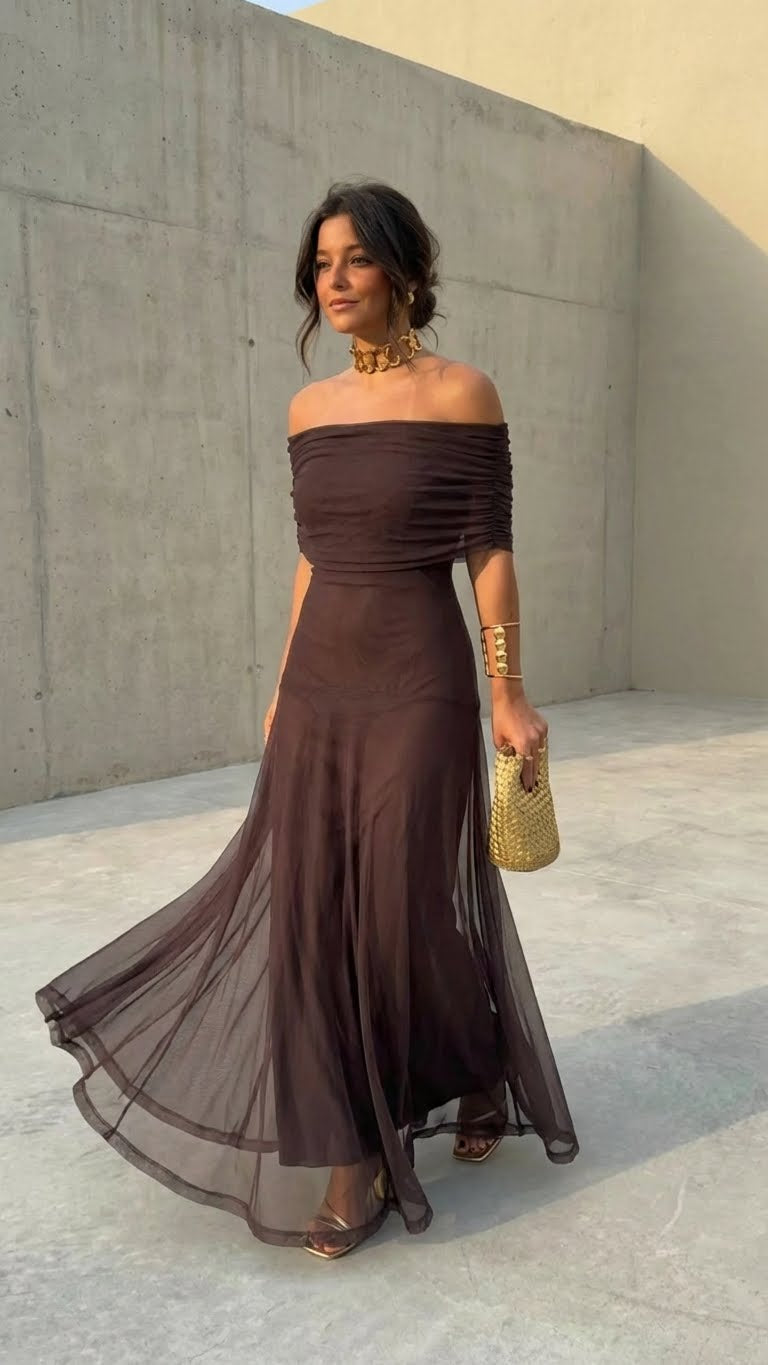 Zella™ Elegant Off-Shoulder Dress