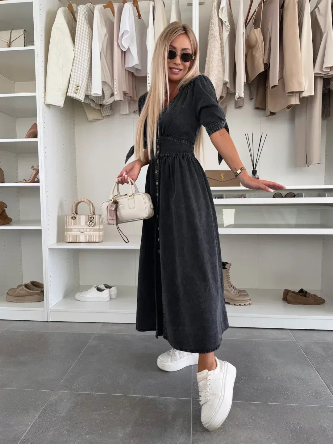 Ivy™ Elegant denim dress